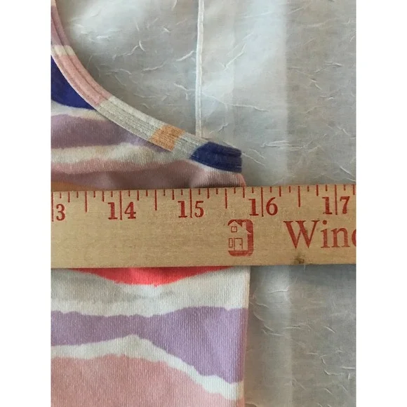 Lululemon Racerback Tank Top Abstract Stripe Print Activewear Women's Size M - Picture 5 of 6